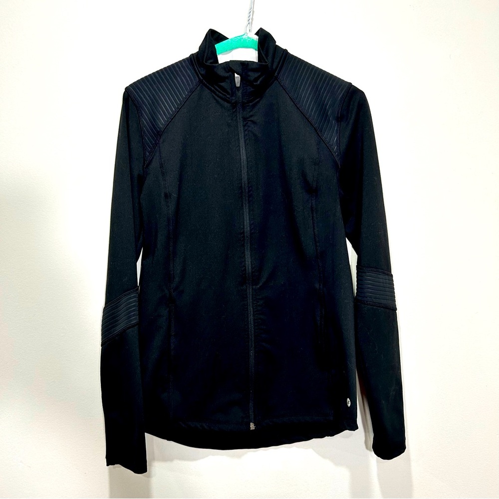 JOE FRESH Black Long-Sleeve Zip-Up Sweater in Women’s Size Small